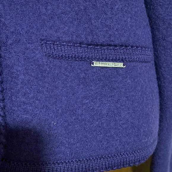 GEIGER Vintage Tyrol jacket. 100% deep plum boiled wool! BEAUTIFUL!!! - Picture 8 of 16